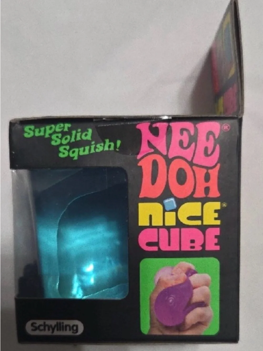 NeeDoh Nice Cube - Blue Squish Toy